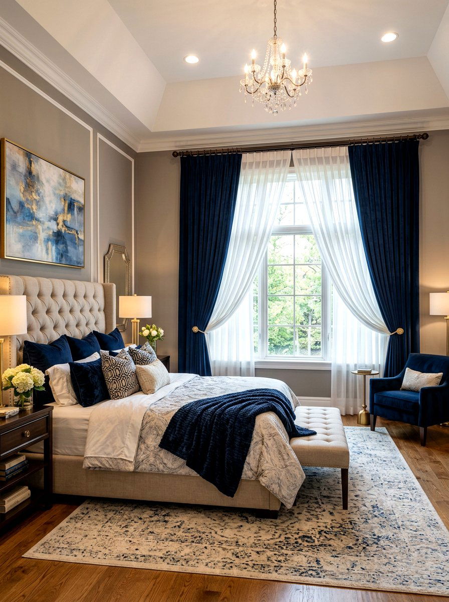 Double Curtain Rod - 30 curtain rod styling ideas