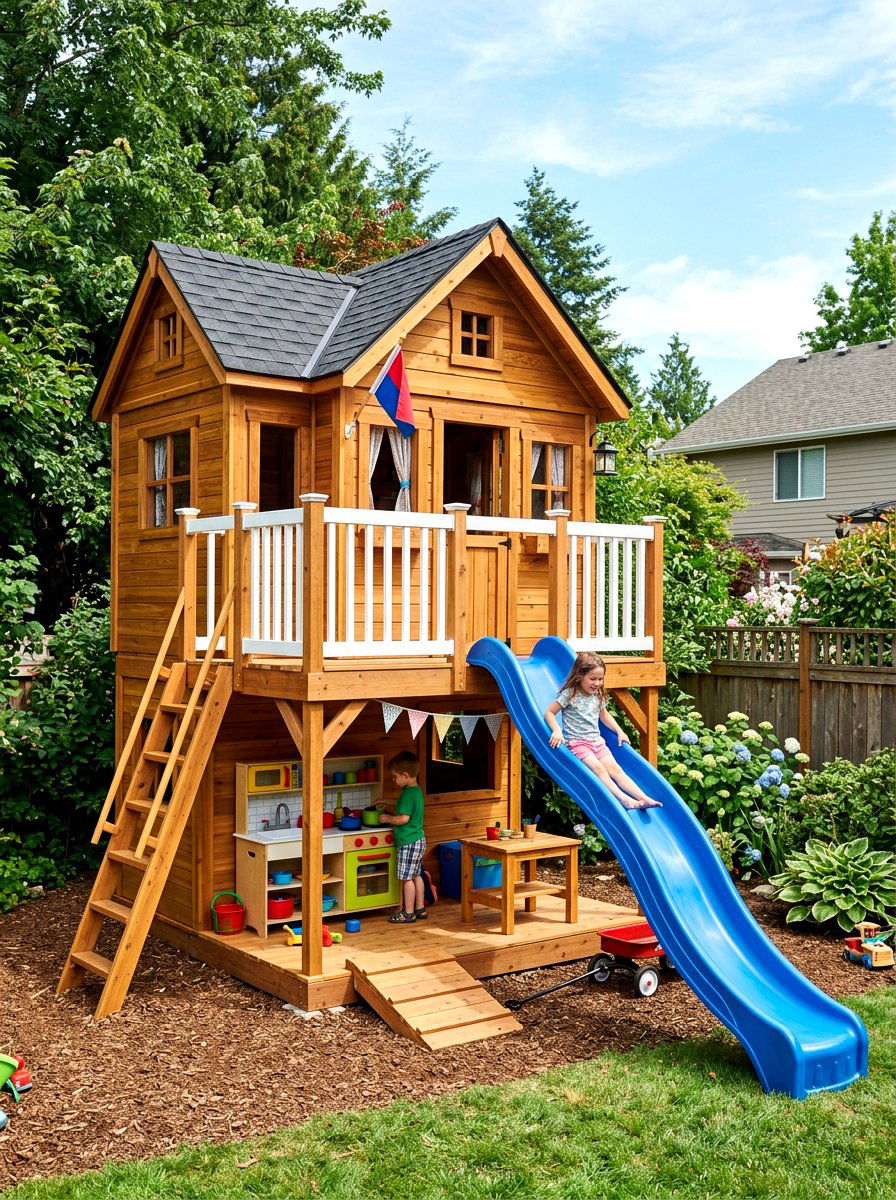 Double Decker Playhouse - 30 playhouse ideas