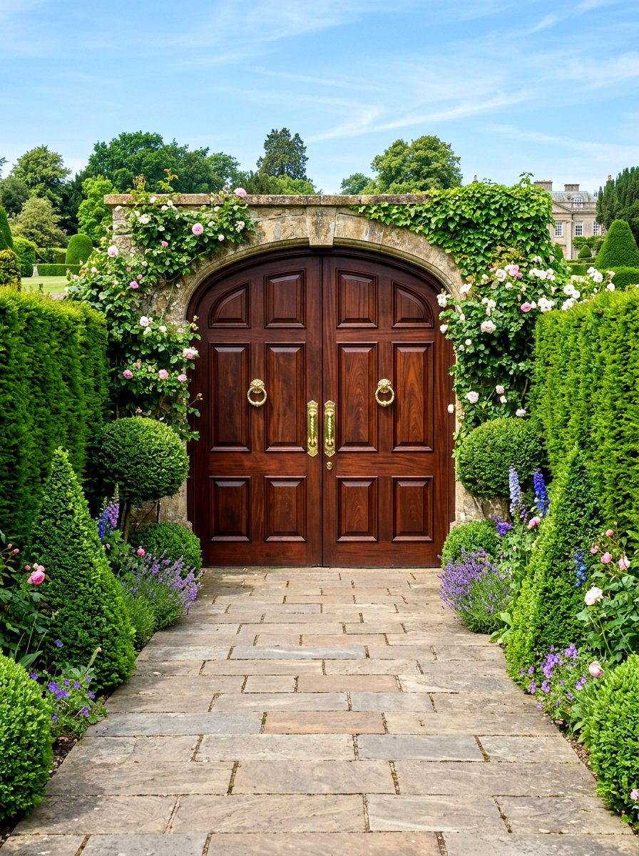 Double Door Garden Gate - 30 fence gate ideas