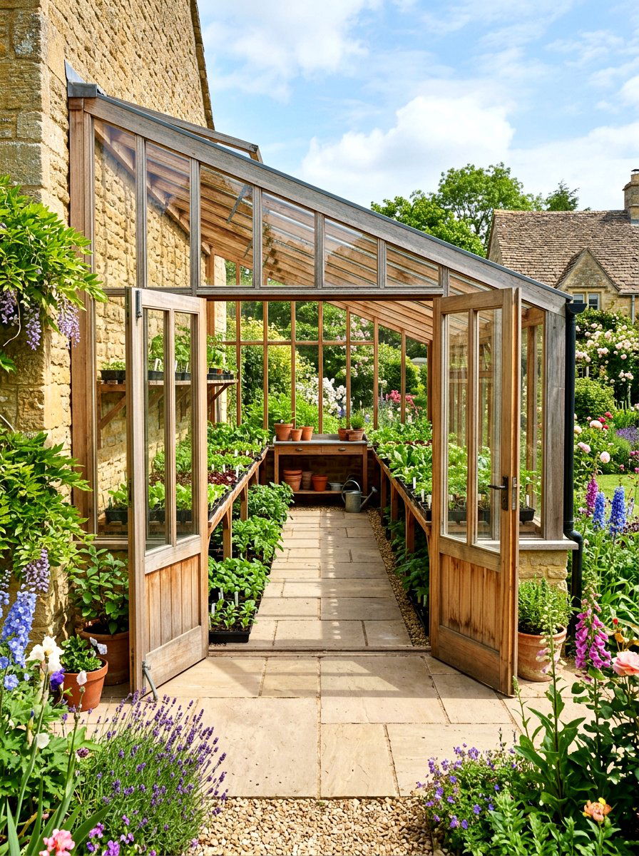 Double Door Lean To Greenhouse - 30 lean to greenhouse ideas