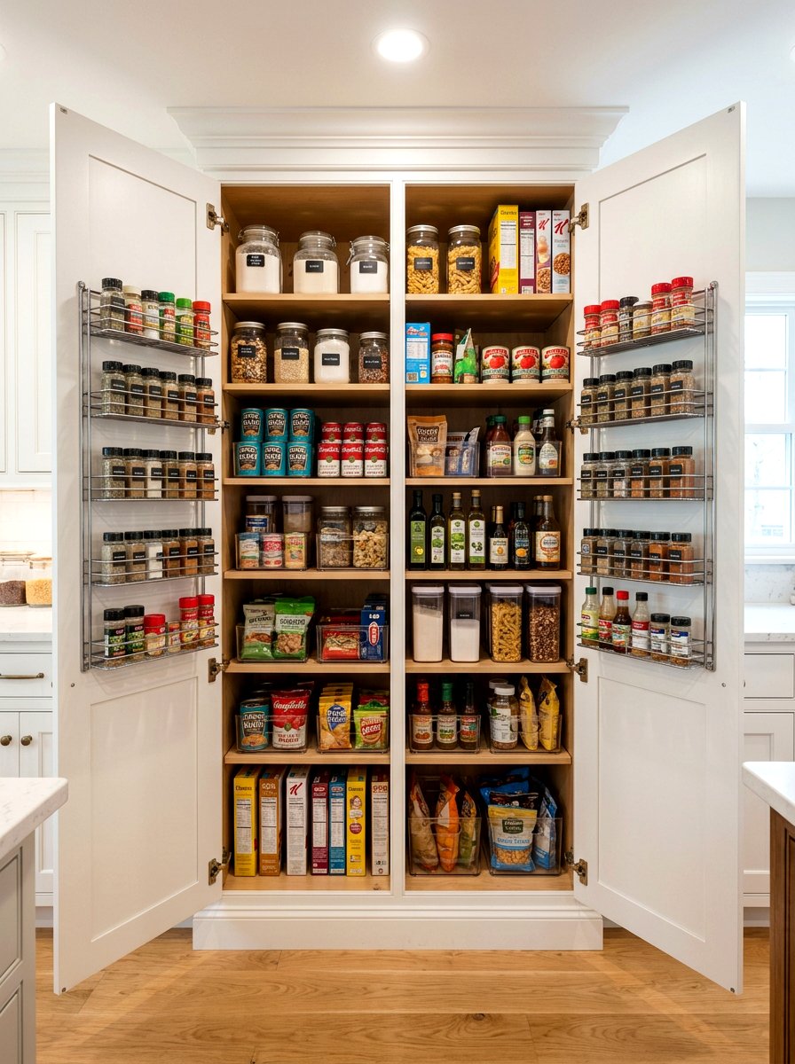 Double Door Pantry Cabinet - 30 kitchen pantry ideas