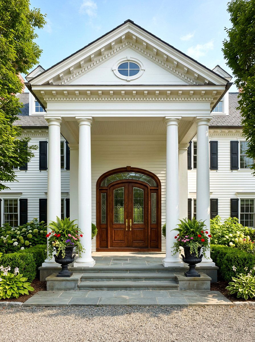 Double Door Portico - 30 portico ideas