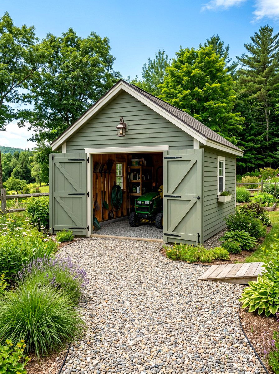 Double Door Shed - 30 garden shed ideas