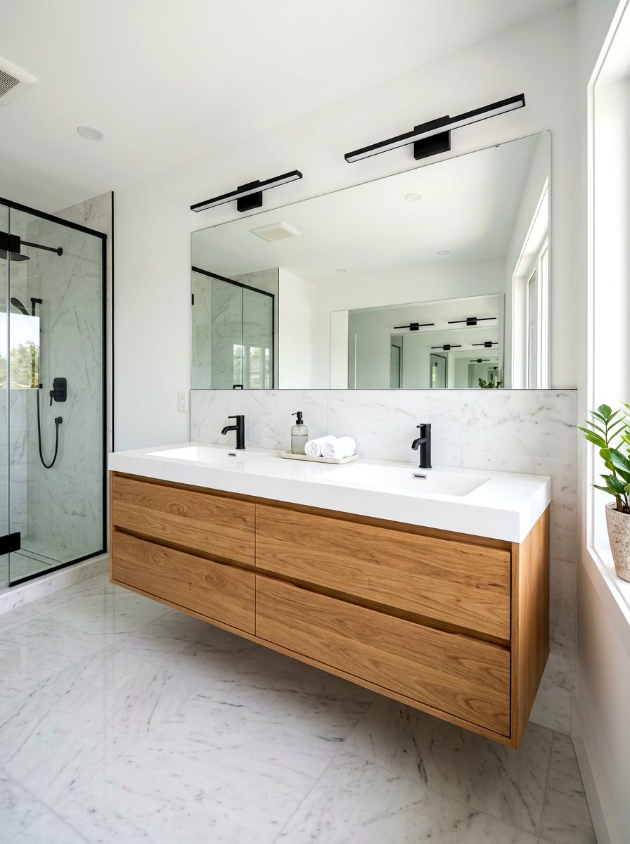Double Drawer Vanity - 30 bathroom vanity ideas