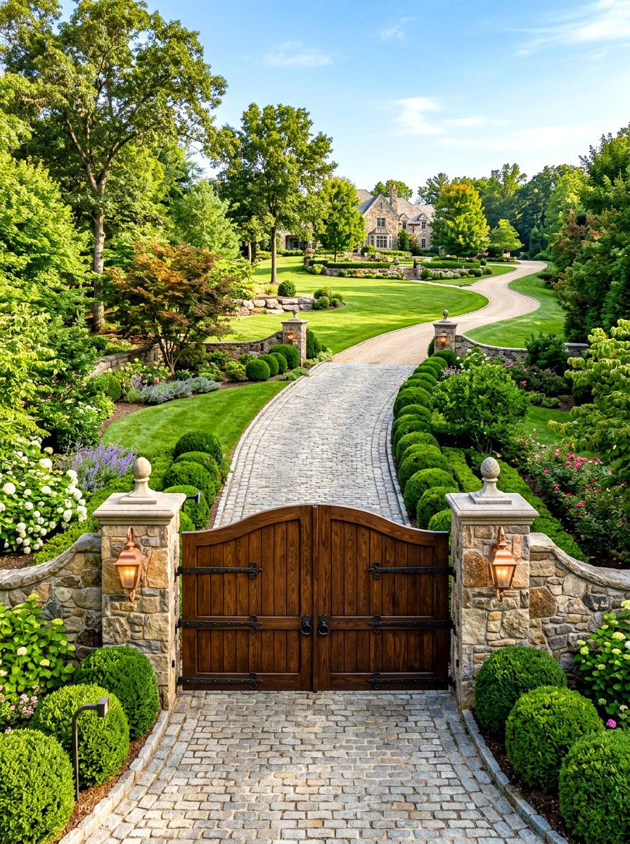 Double Entry Gate - 30 garden gate ideas