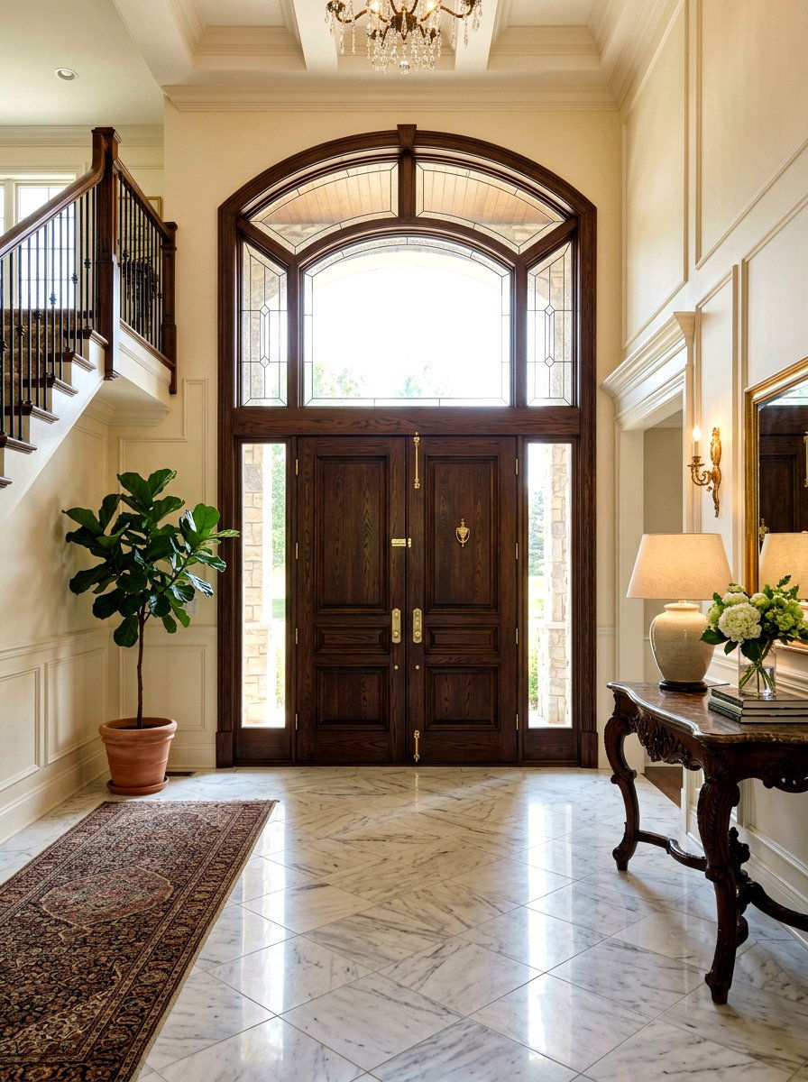 Double Front Door - 30 old money foyer ideas