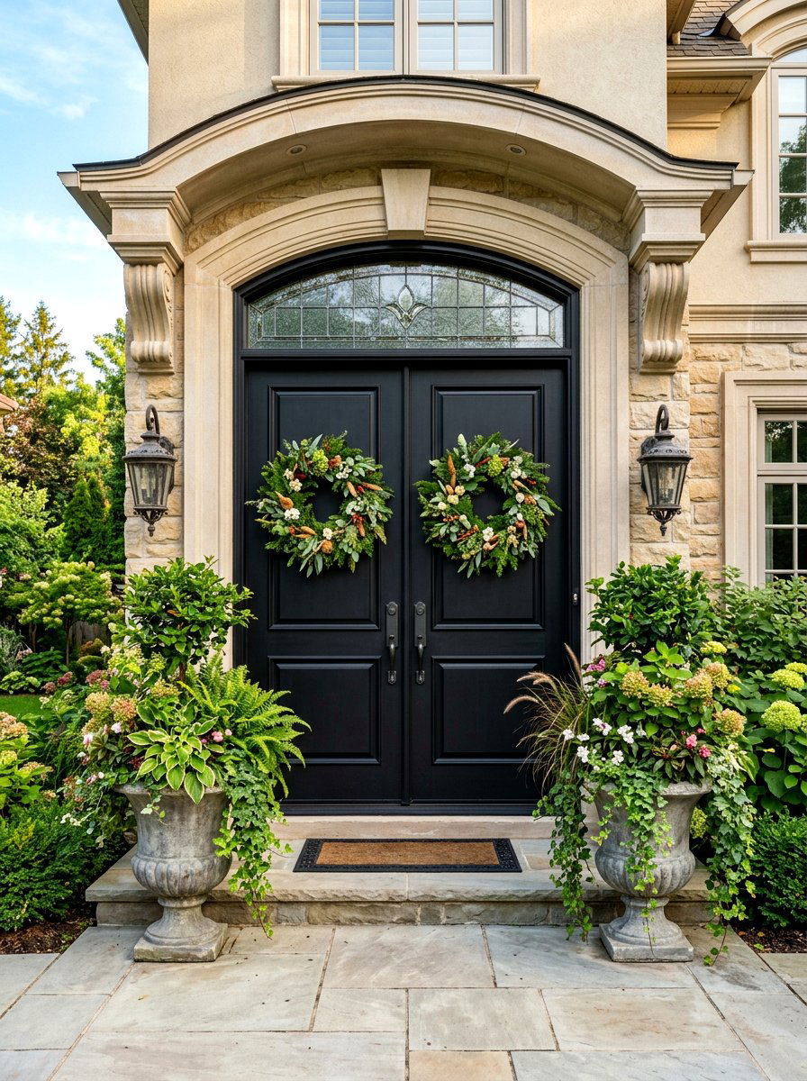 Double Front Door Decor - 30 front door decor ideas