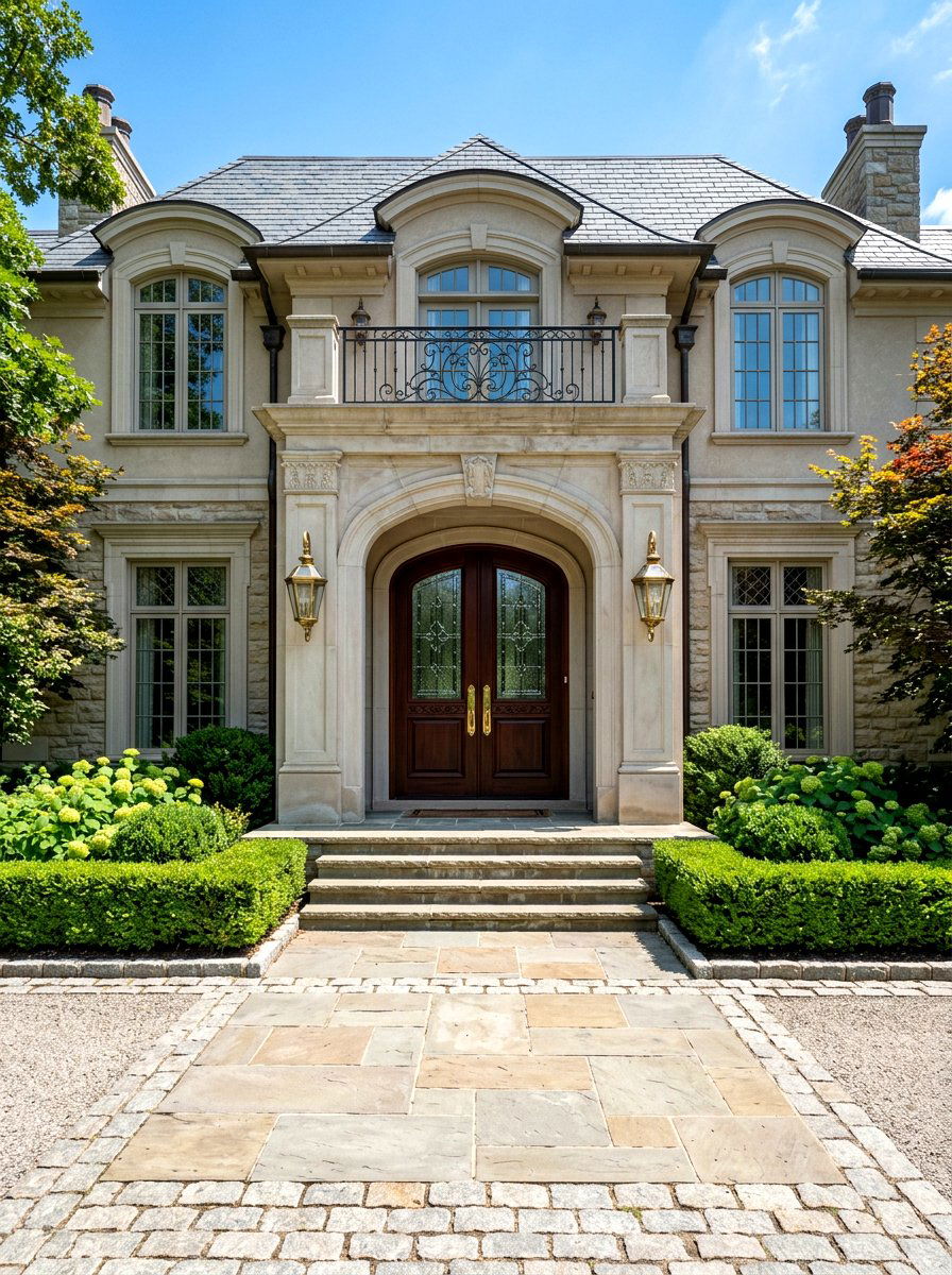 Double Front Doors - 30 front porch symmetry ideas