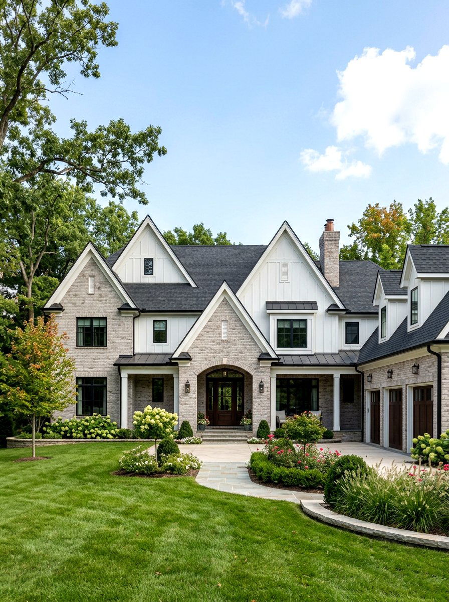 Double Gable Peak - 30 gable accent ideas
