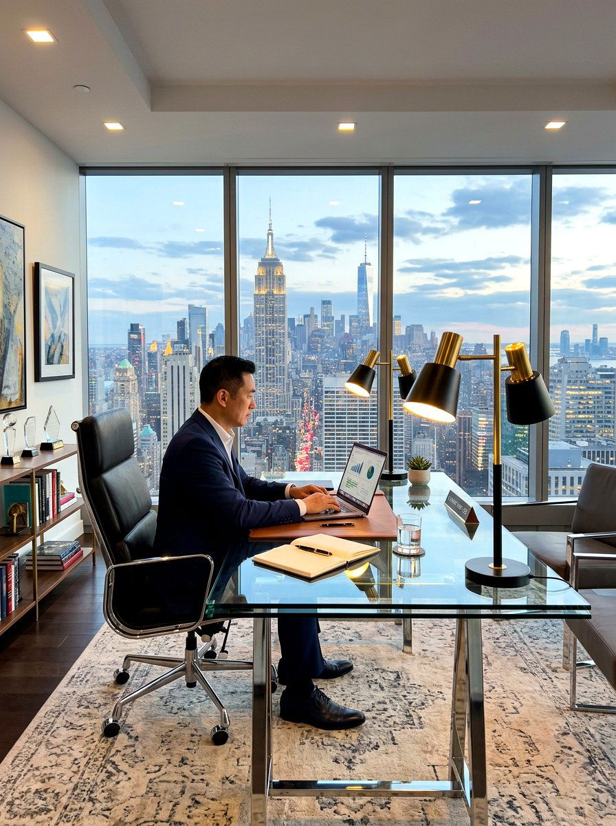 Double Head Office Lamp - 30 desk lamp styling ideas