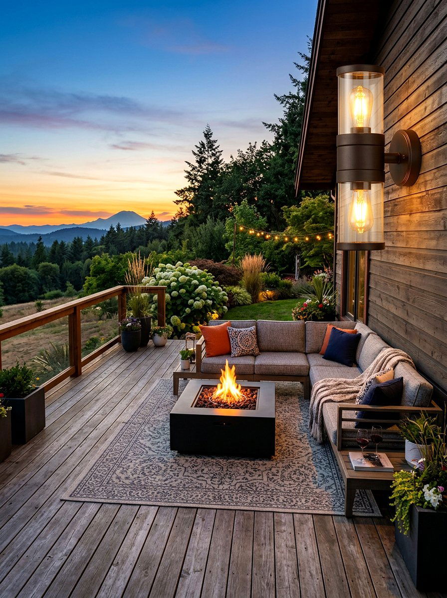 Double Headed Wall Light - 30 outdoor wall light ideas