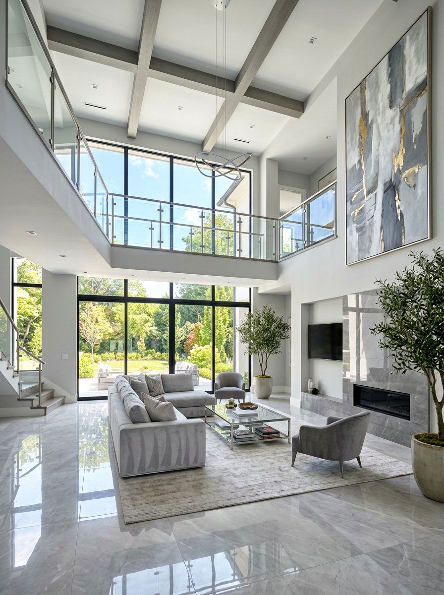 Double Height Living Room - 30 luxury living room ideas