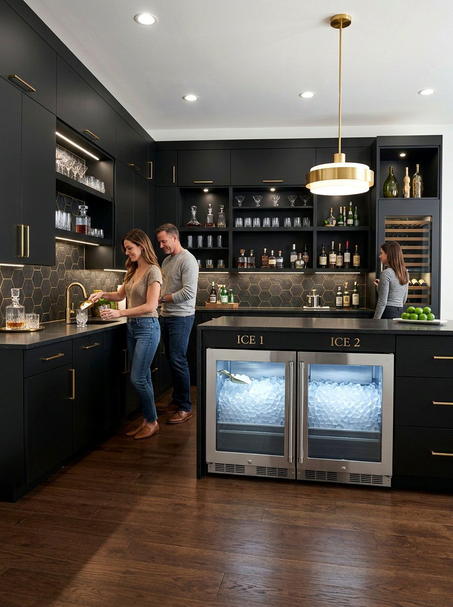 Double Ice Maker Kitchen - 30 ice maker nook ideas