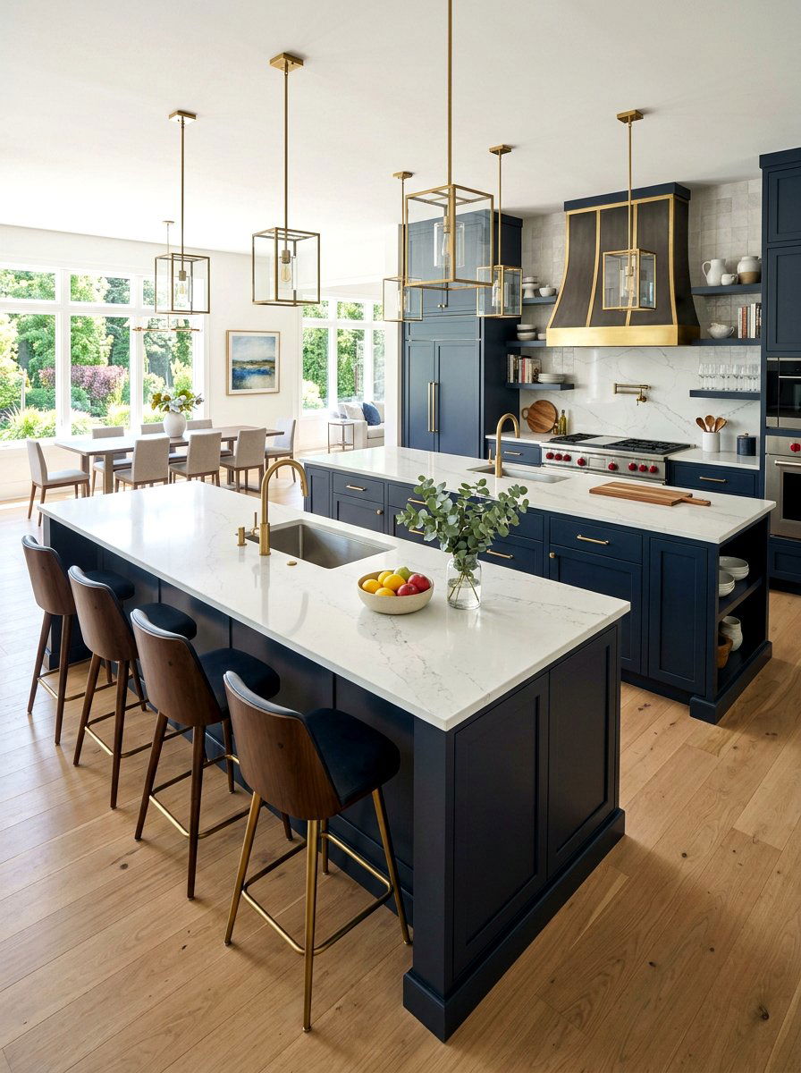 Double Kitchen Island - 30 kitchen island ideas