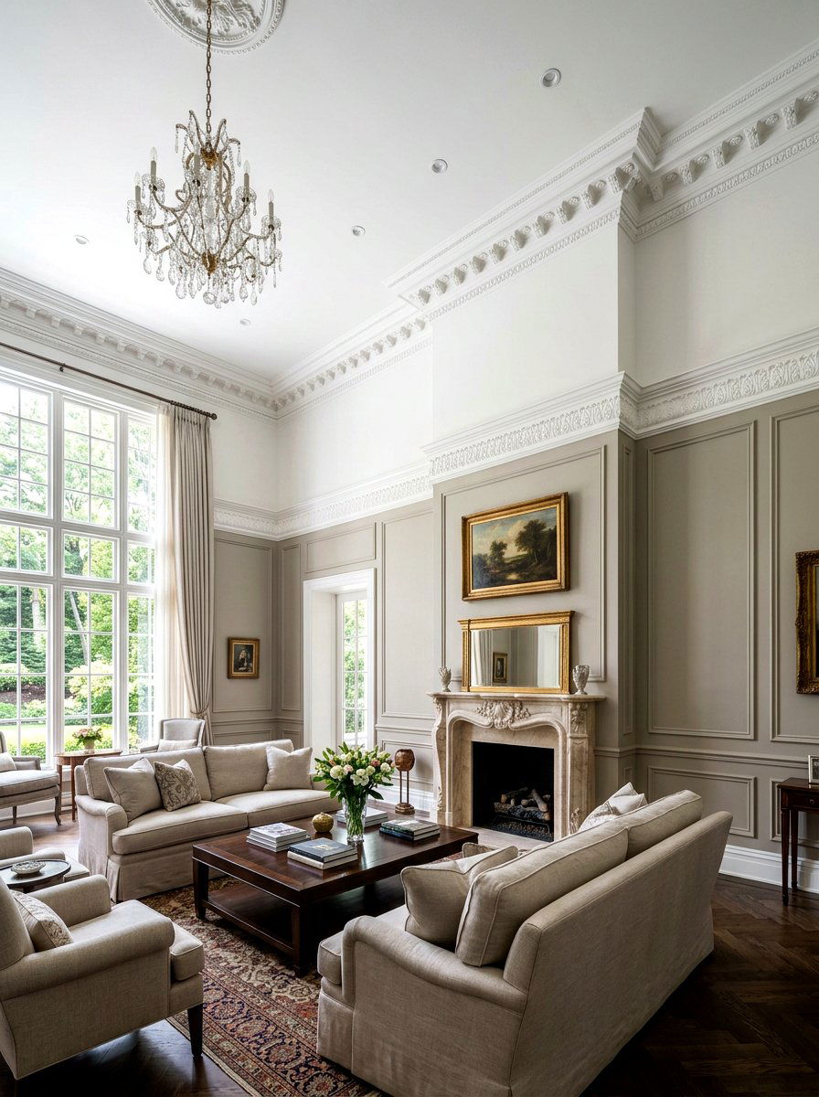 Double Layer Crown Molding - 30 decorative molding ideas