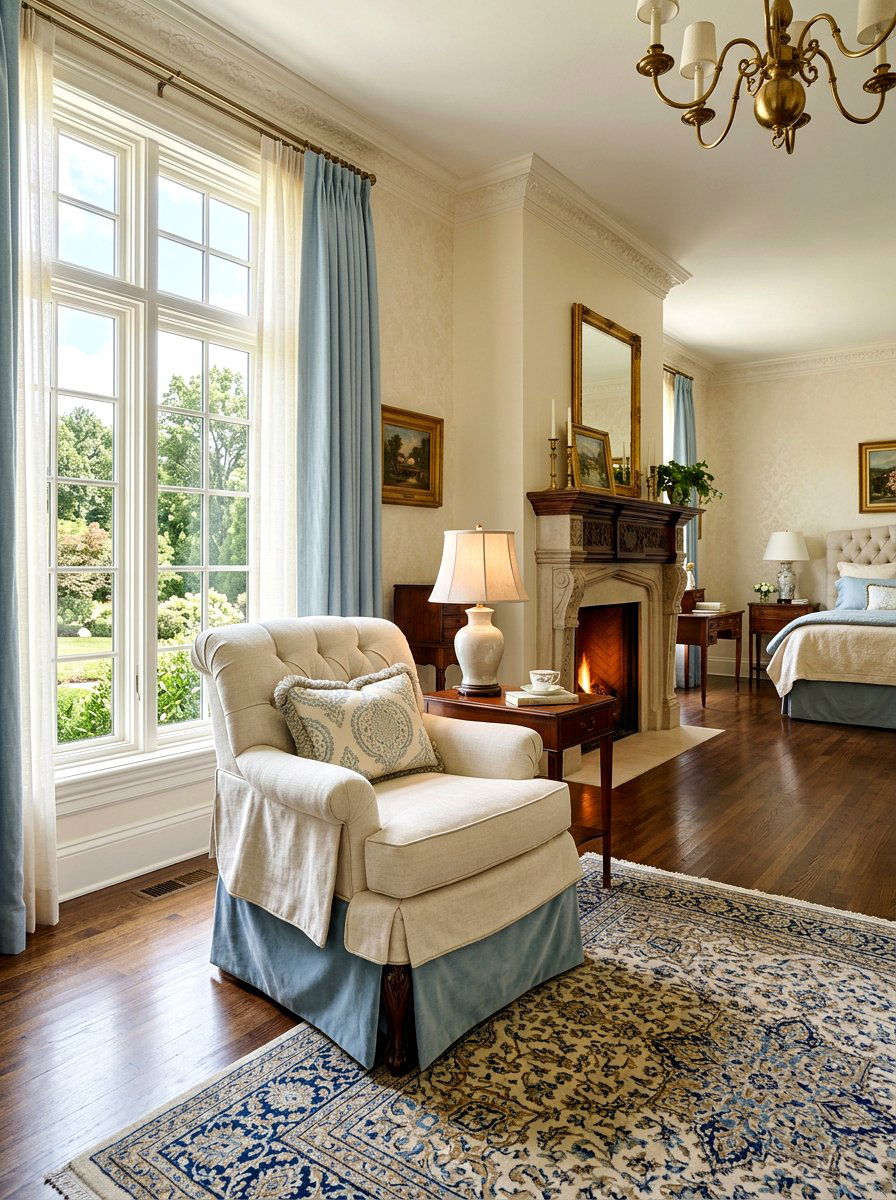 Double Layer Skirt Chair - 30 tailored skirted furniture ideas