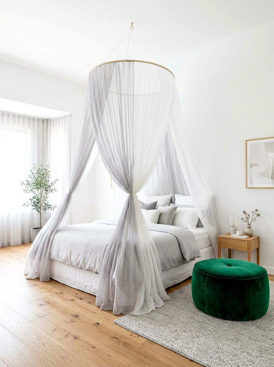 Double Layered Sheer Canopy - 30 kids tent reading nook ideas