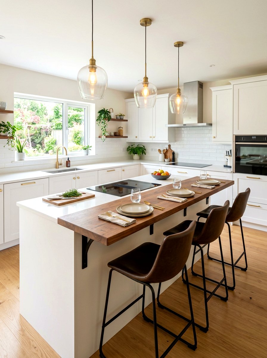 Double Level Kitchen Peninsula - 30 kitchen peninsula ideas