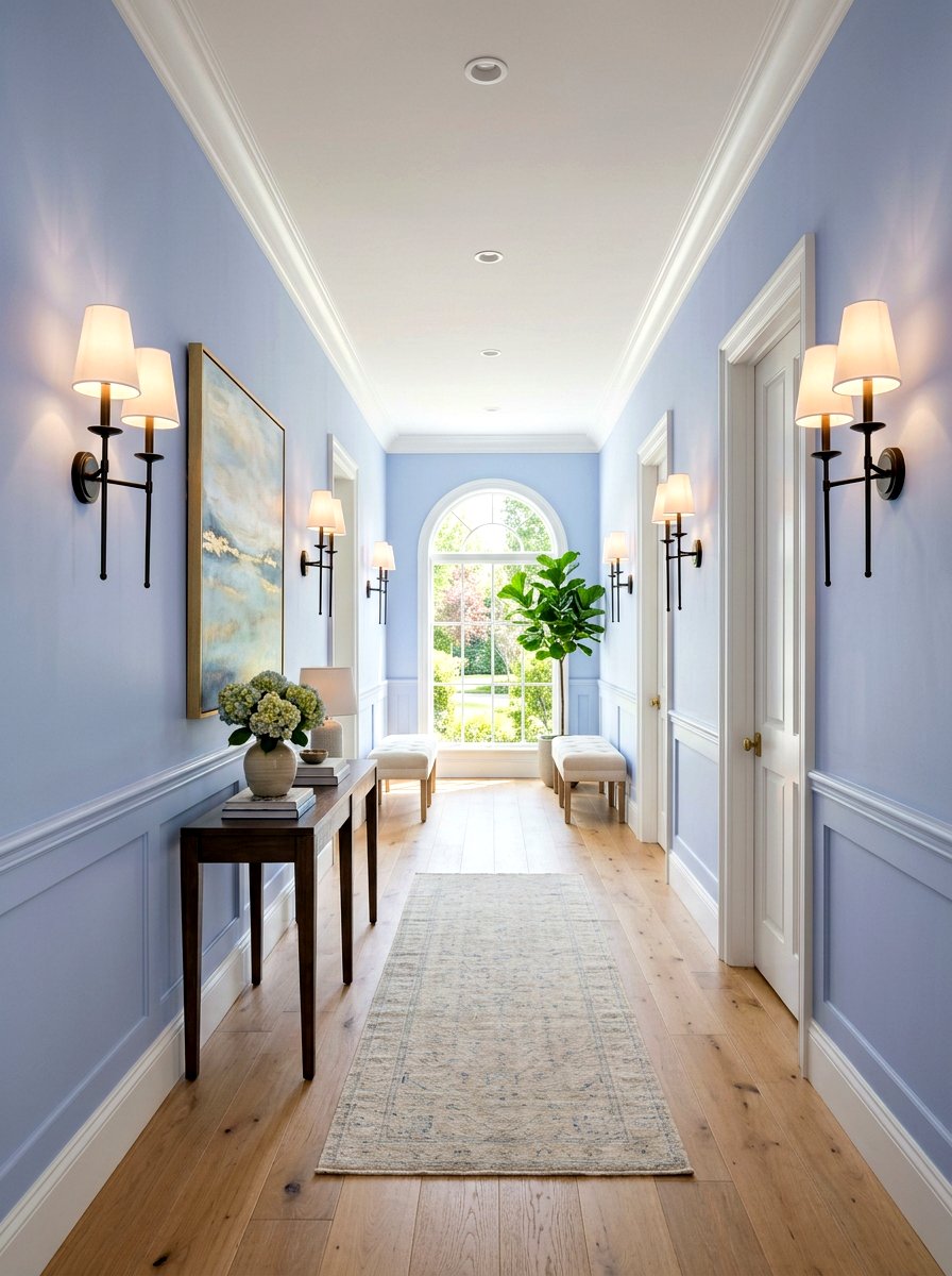 Double Light Sconce - 30 hallway lighting ideas
