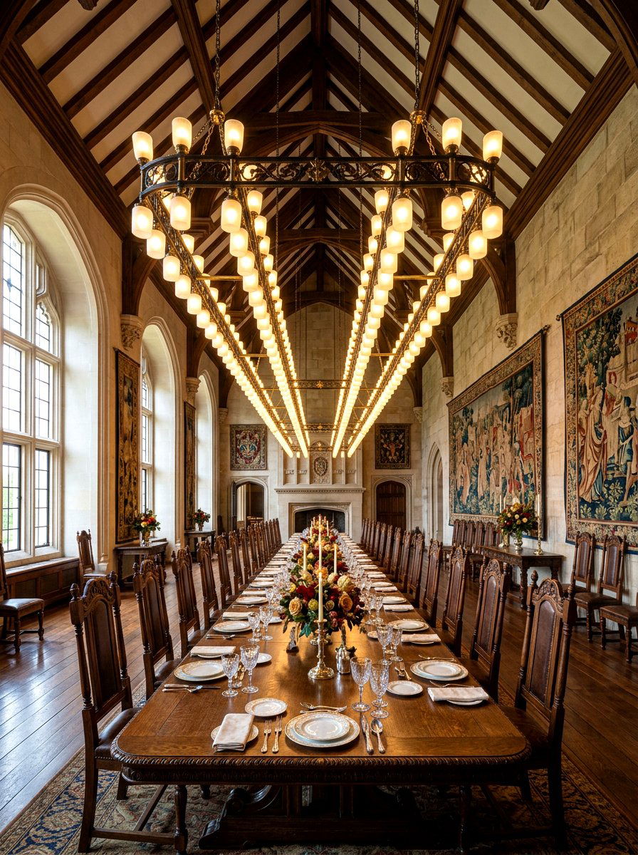 Double Linear Chandelier - 30 formal dining room chandelier ideas