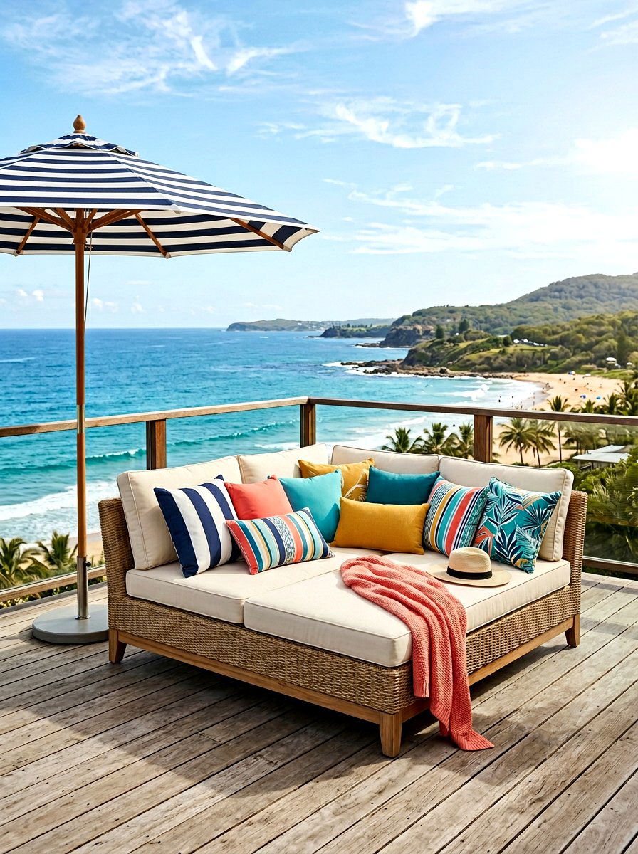 Double Outdoor Daybed - 30 chaise lounge patio ideas