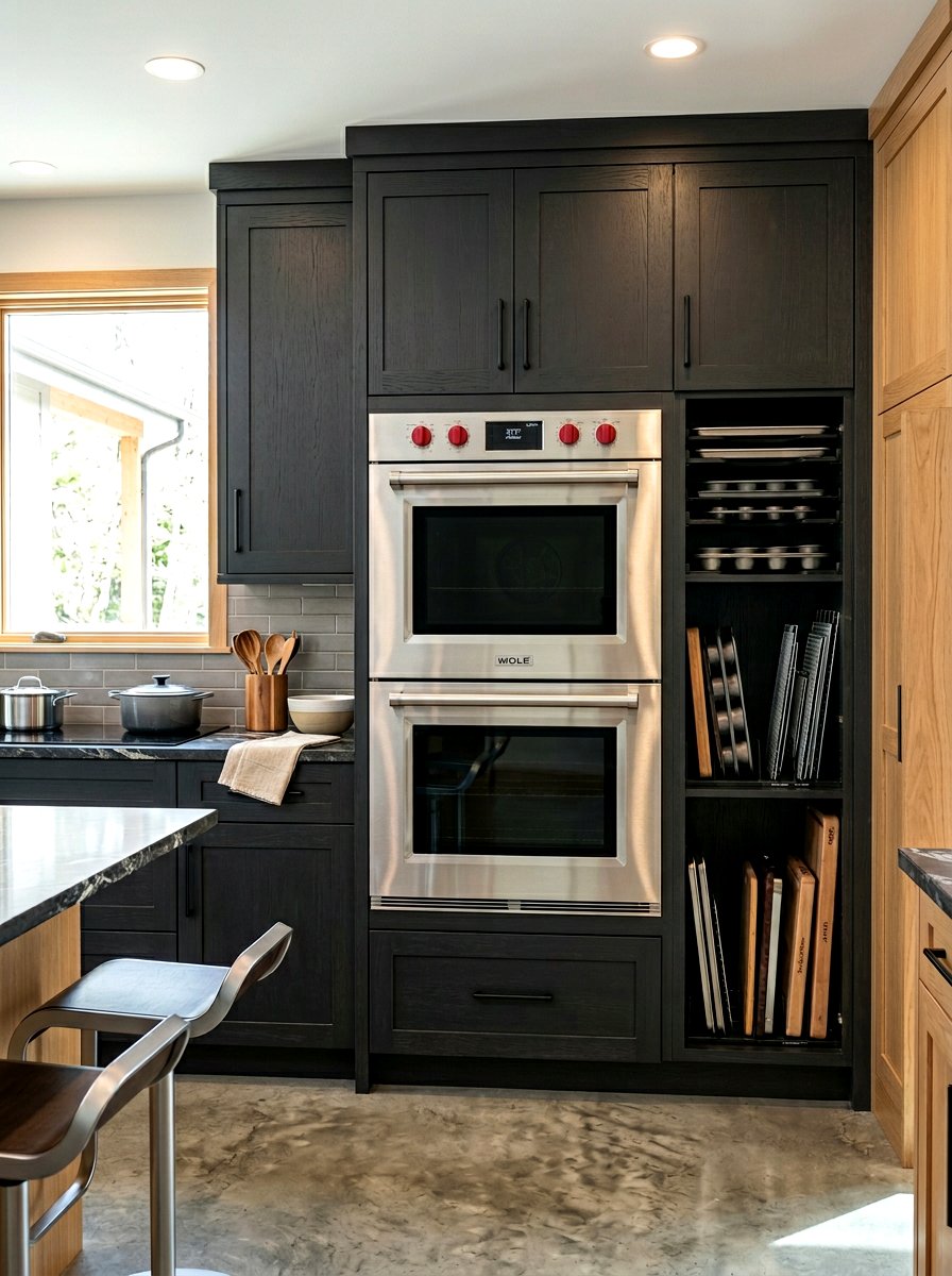 Double Oven Baking Wall - 30 baking station ideas