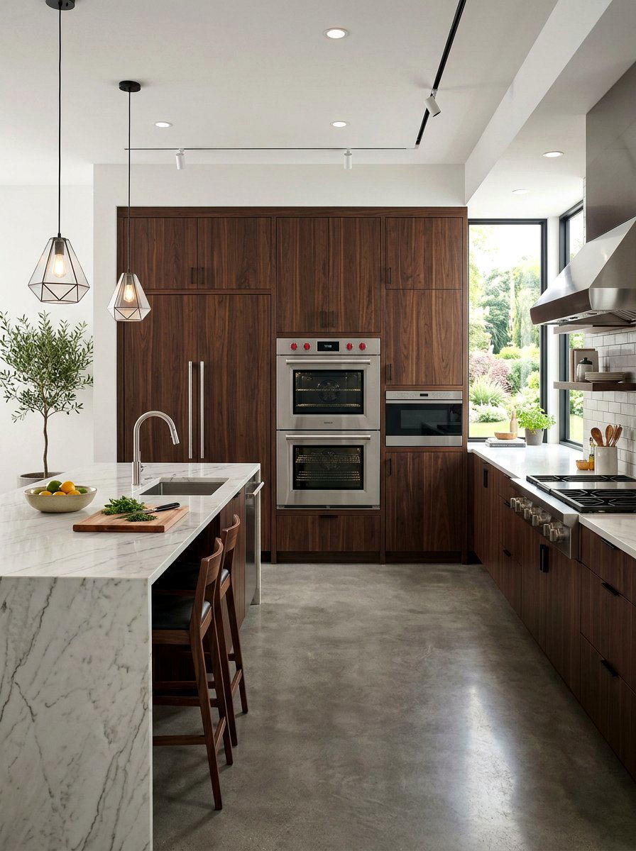 Double Oven Cabinet Wall - 30 floor to ceiling kitchen cabinets ideas