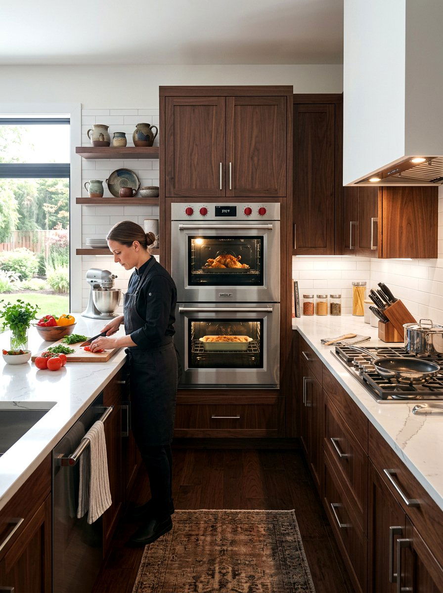 Double Oven Kitchen - 30 bakery style kitchen ideas