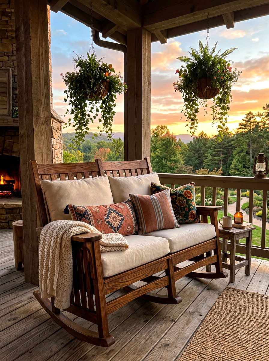 Double Rocking Chair Porch - 30 rocking chair porch styling ideas