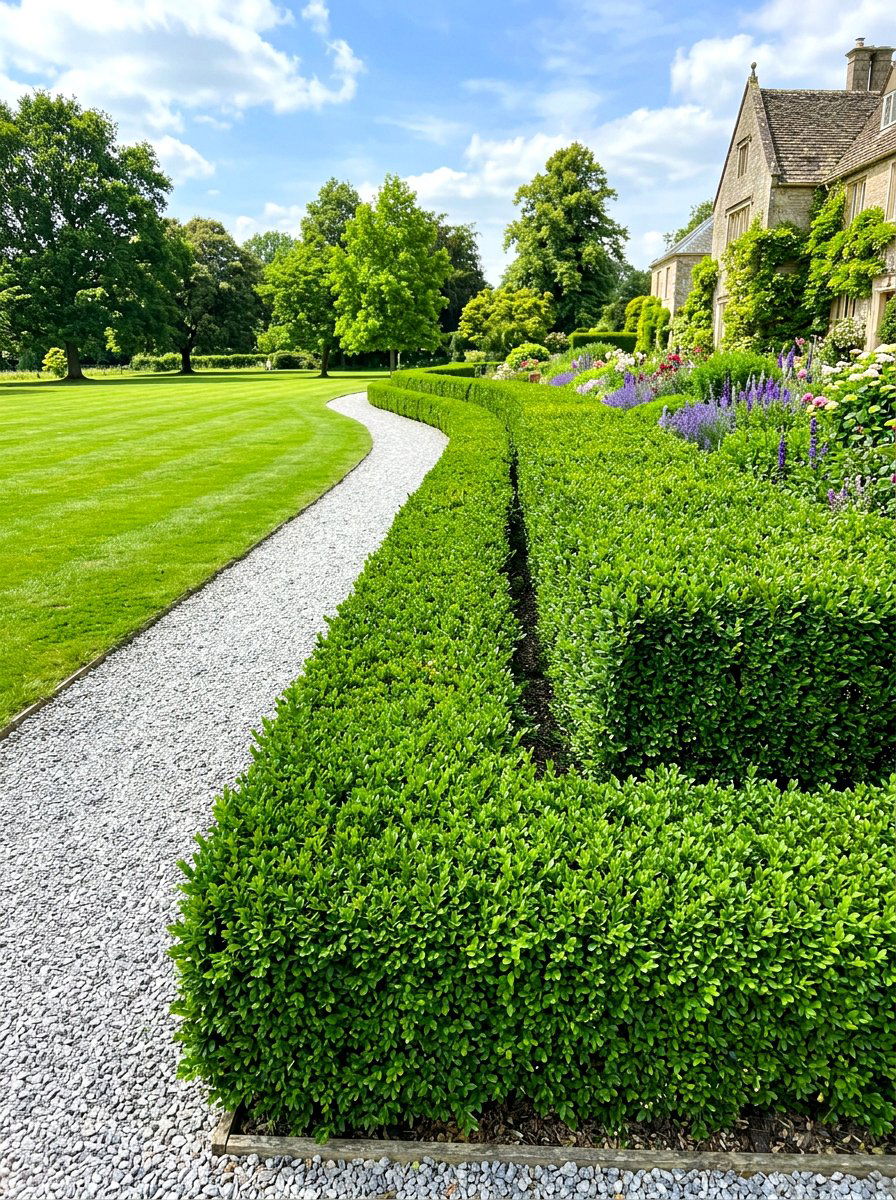 Double Row Boxwood - 30 boxwood border ideas