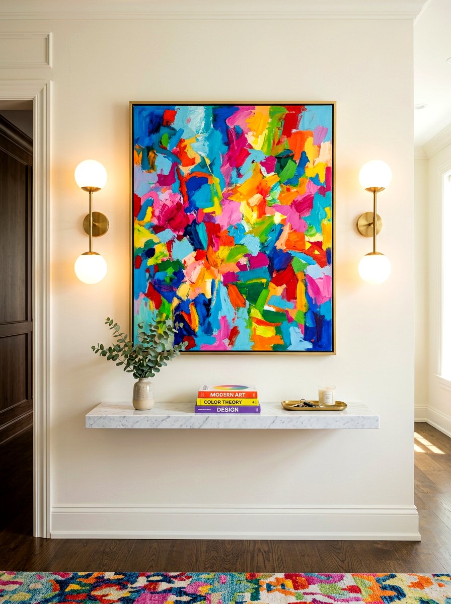 Double Sconce Entryway Wall - 30 entry alcove ideas