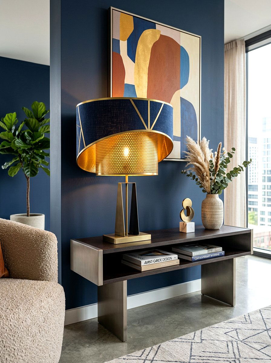 Double Shade Lamp - 30 foyer lamp styling ideas