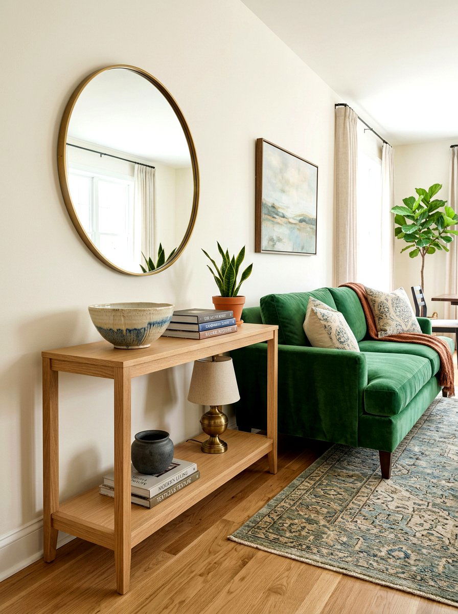 Double Shelf Console Table - 30 sofa table ideas