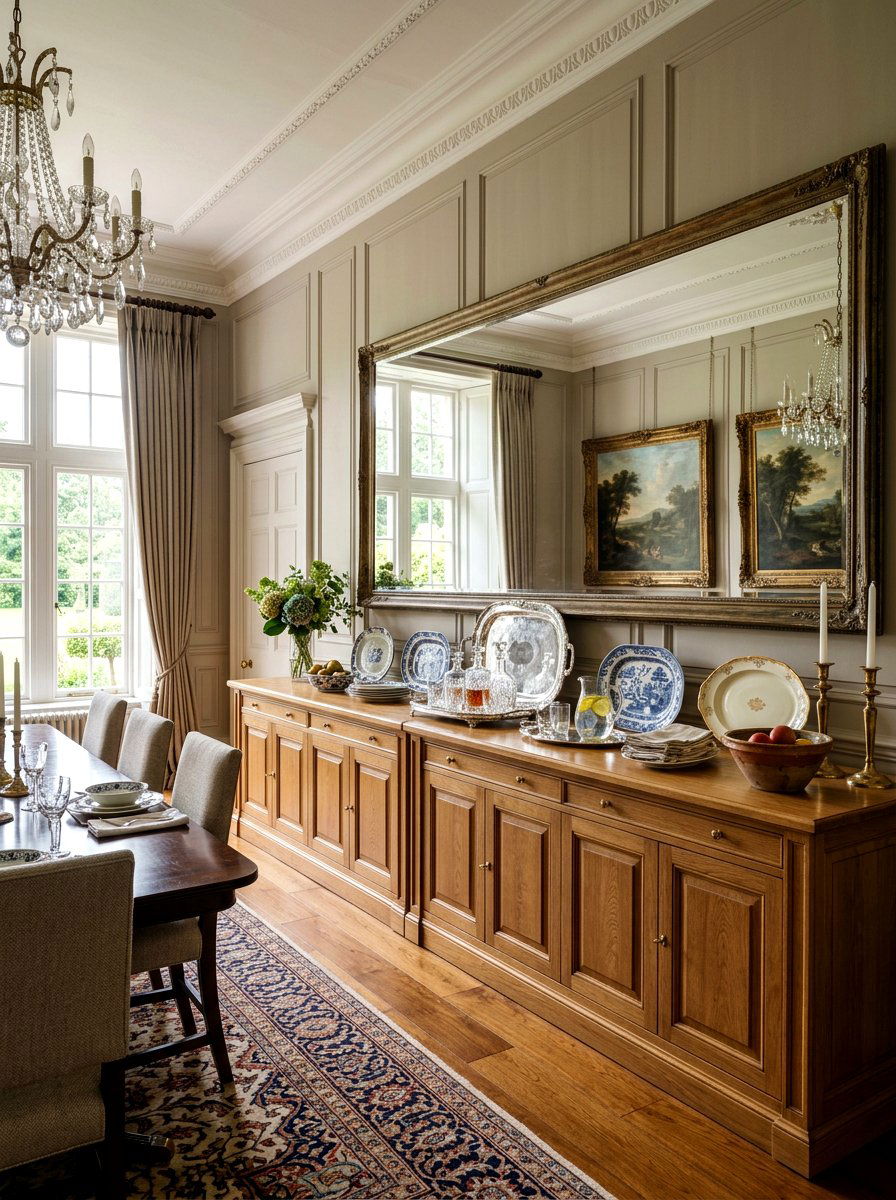 Double Sideboard - 30 dining room china display ideas