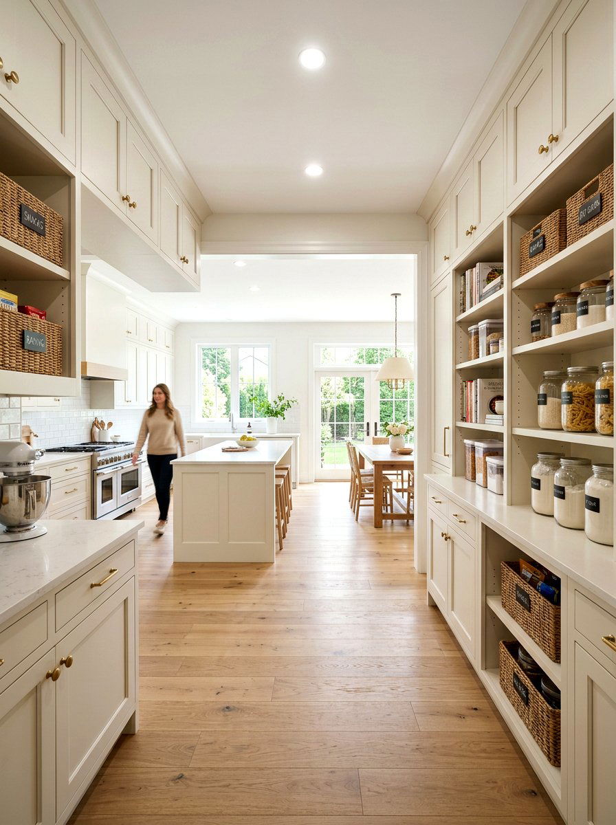 Double Sided Pantry Entryway - 30 pantry scullery combo ideas