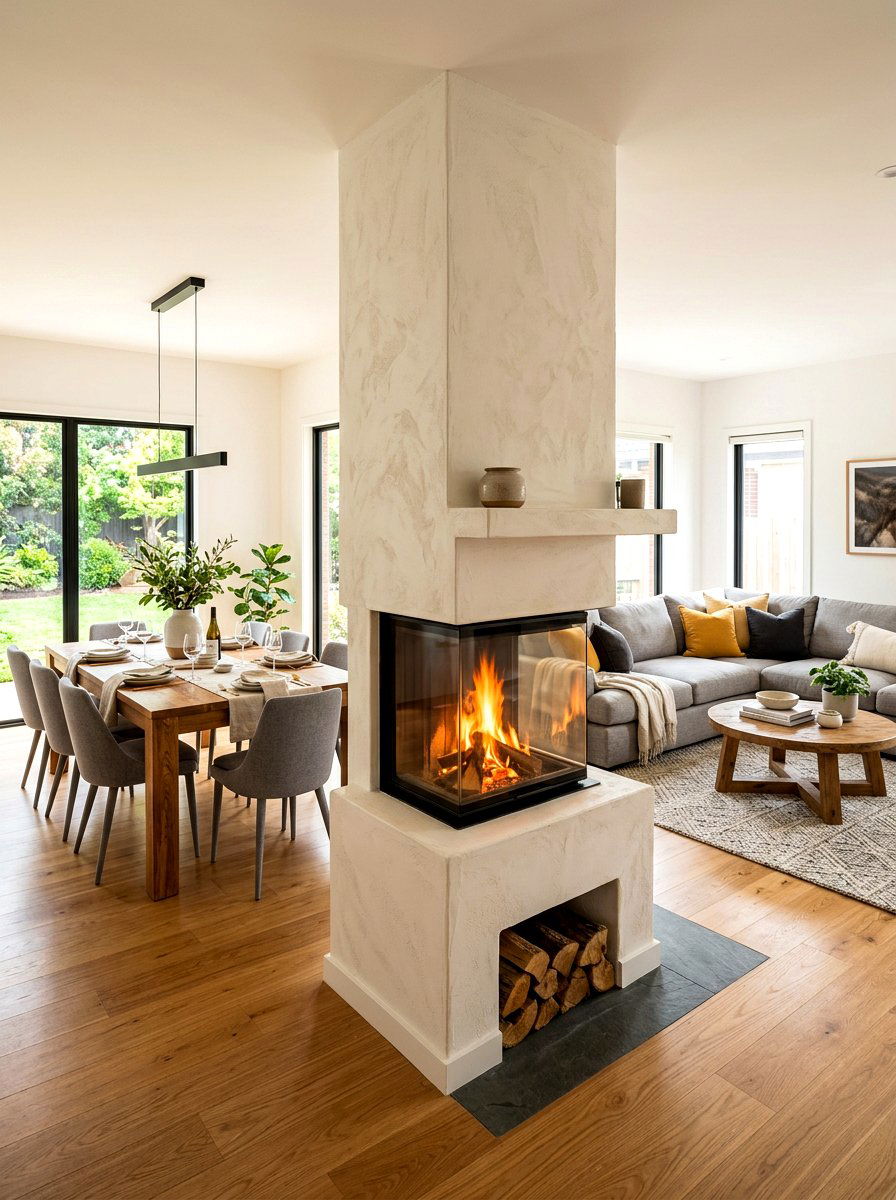 30 Plaster Fireplace Ideas for a Modern Textured Upgrade