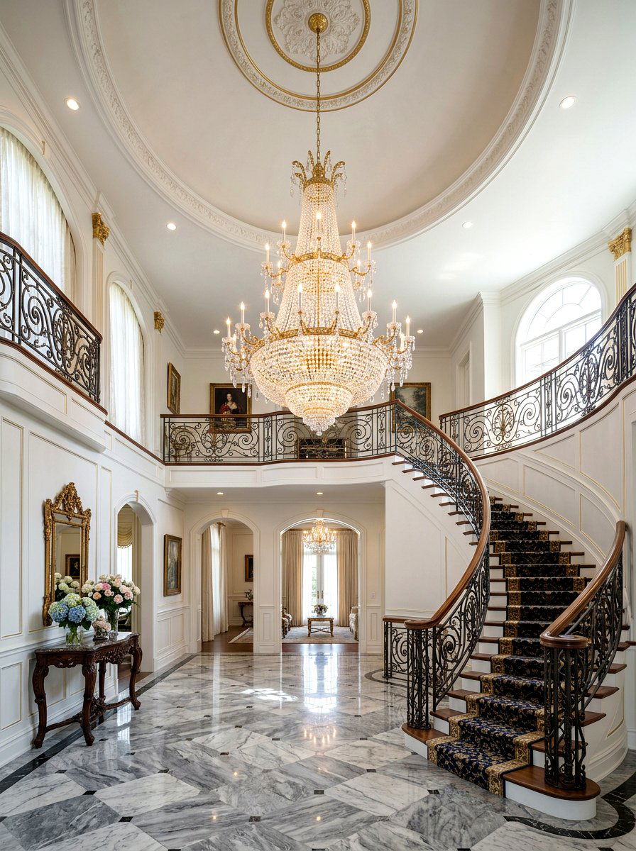 Double Story Foyer Chandelier - 30 long foyer lighting ideas