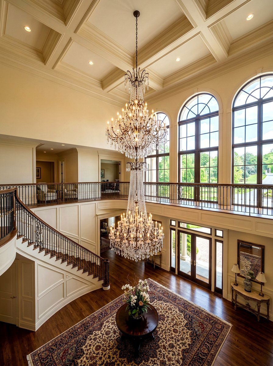 Double Story Foyer Lighting - 30 foyer chandelier ideas
