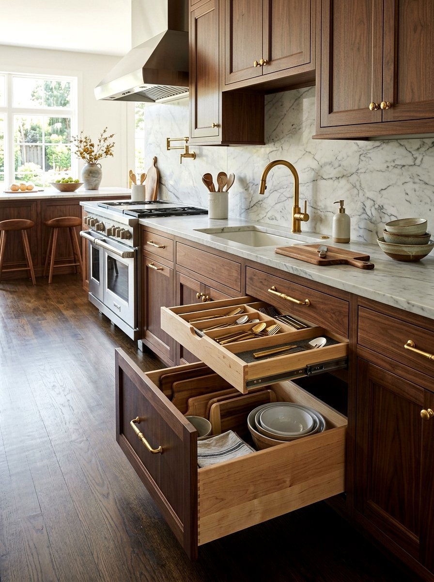 Double Tier Drawer - 30 utensil drawer ideas