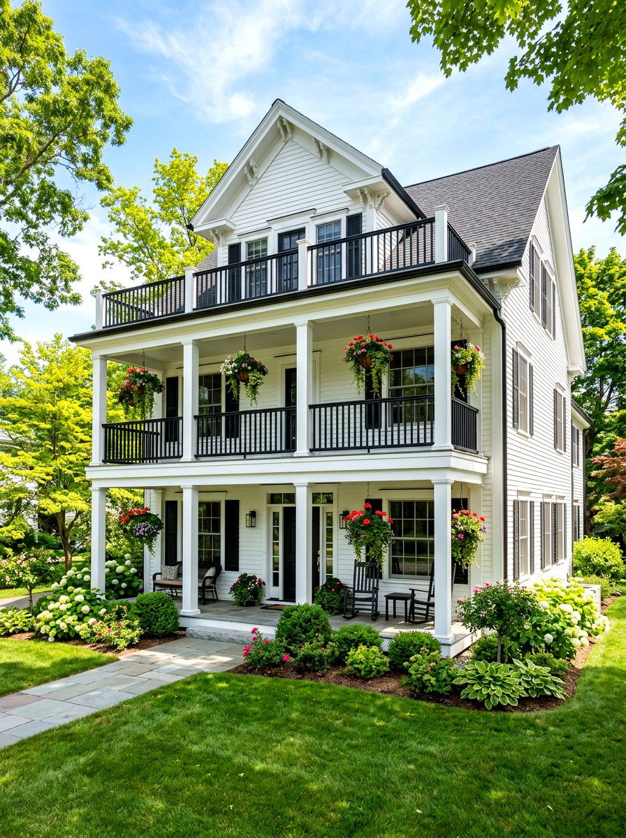 Double Tier Front Porch Roof - 30 front porch roof ideas