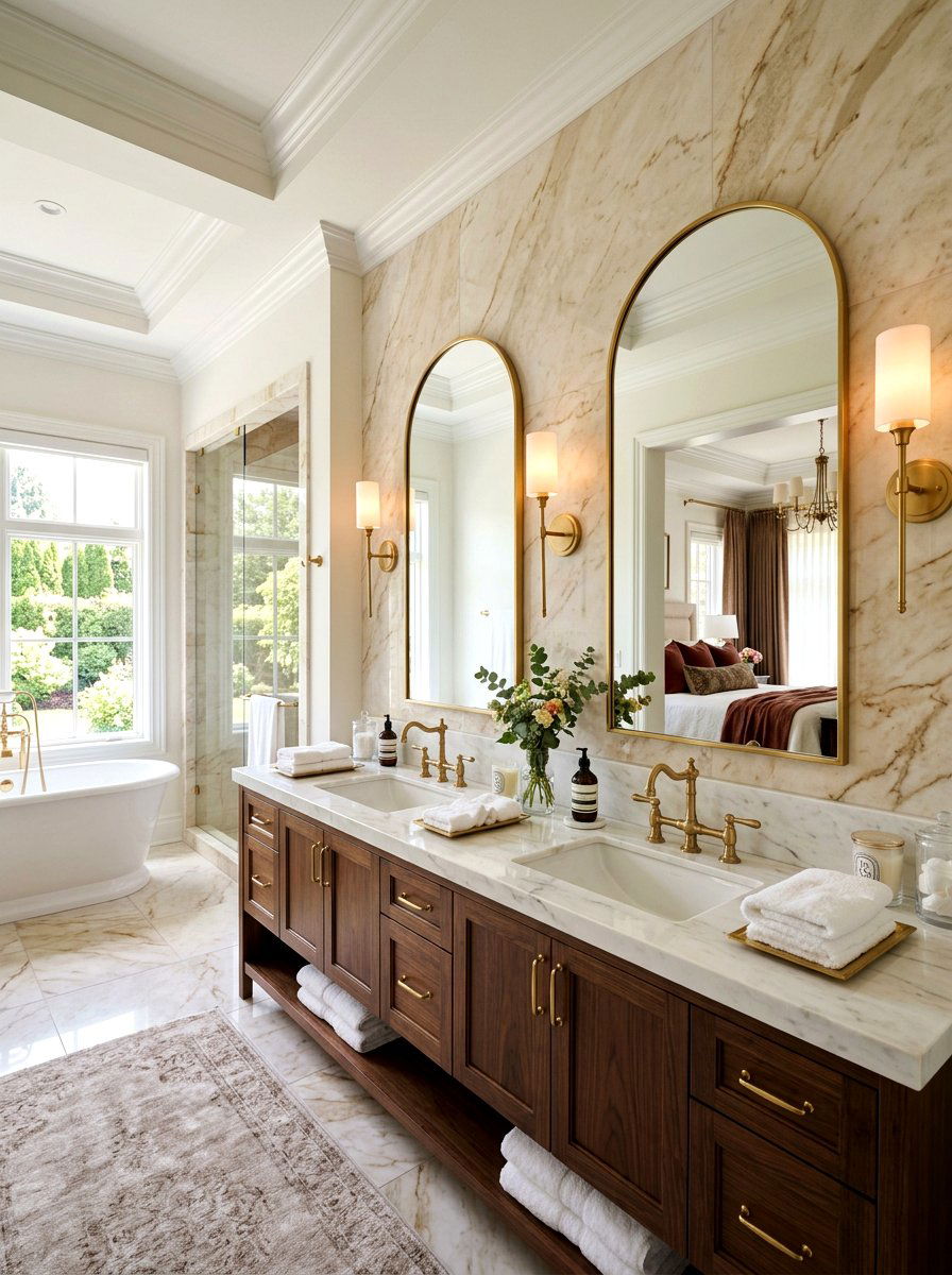 Double Vanity Bridge Faucet - 30 bridge faucet bathroom ideas