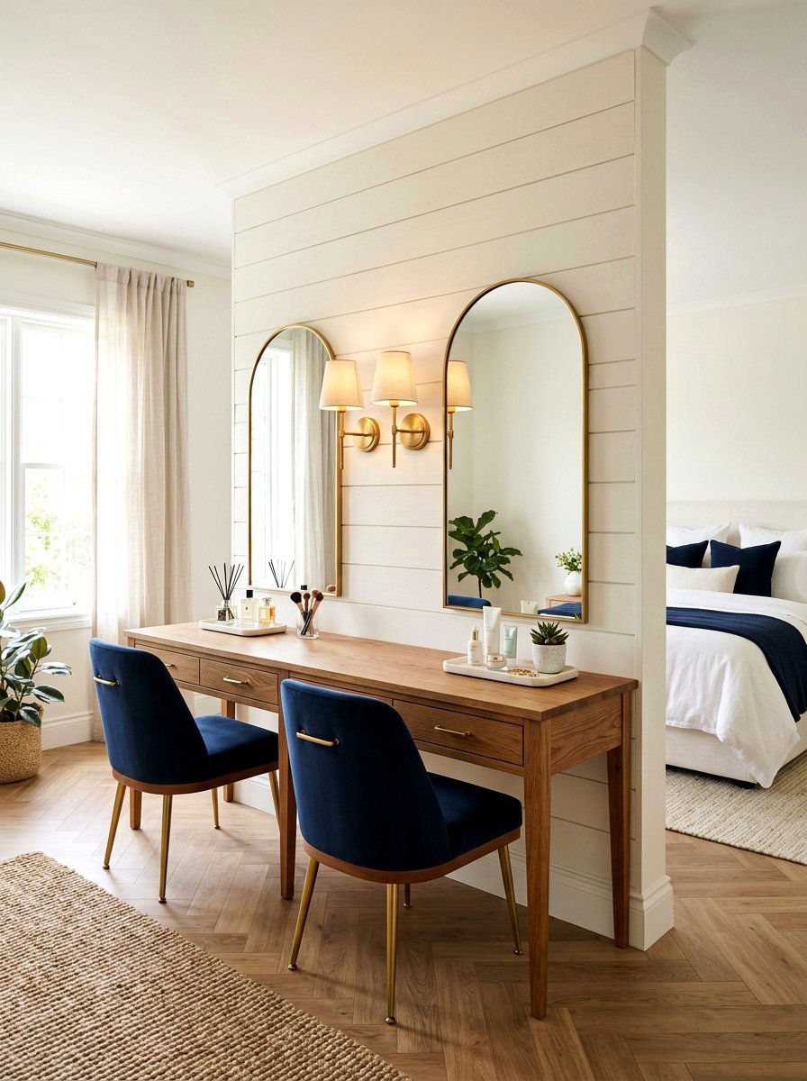 Double Vanity Nook - 30 vanity nook ideas