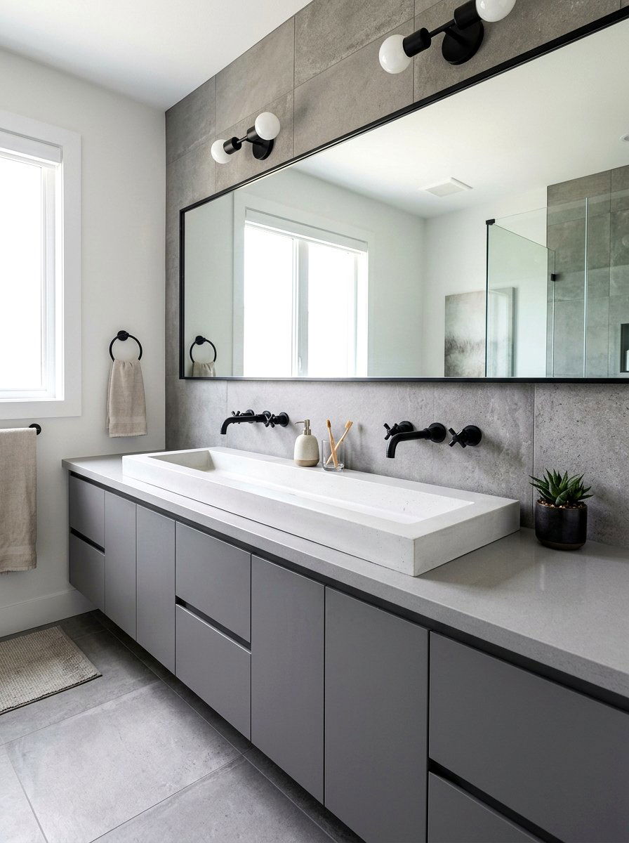 Double Vanity Wall Faucets - 30 wall mounted faucet bathroom ideas