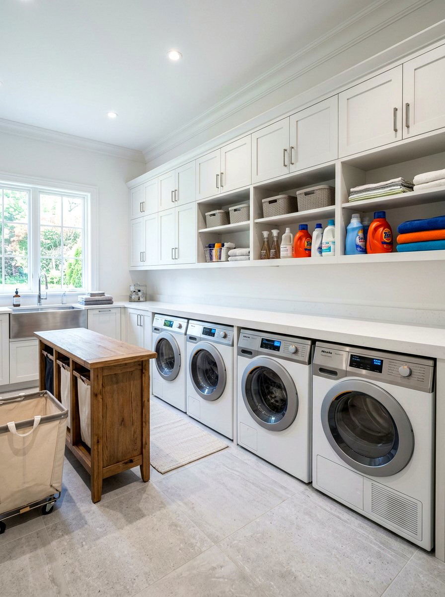 Double Washer Dryer Layout - 30 side by side laundry ideas