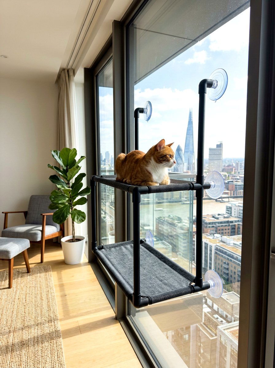 Double decker cat perch - 30 cat window perch ideas