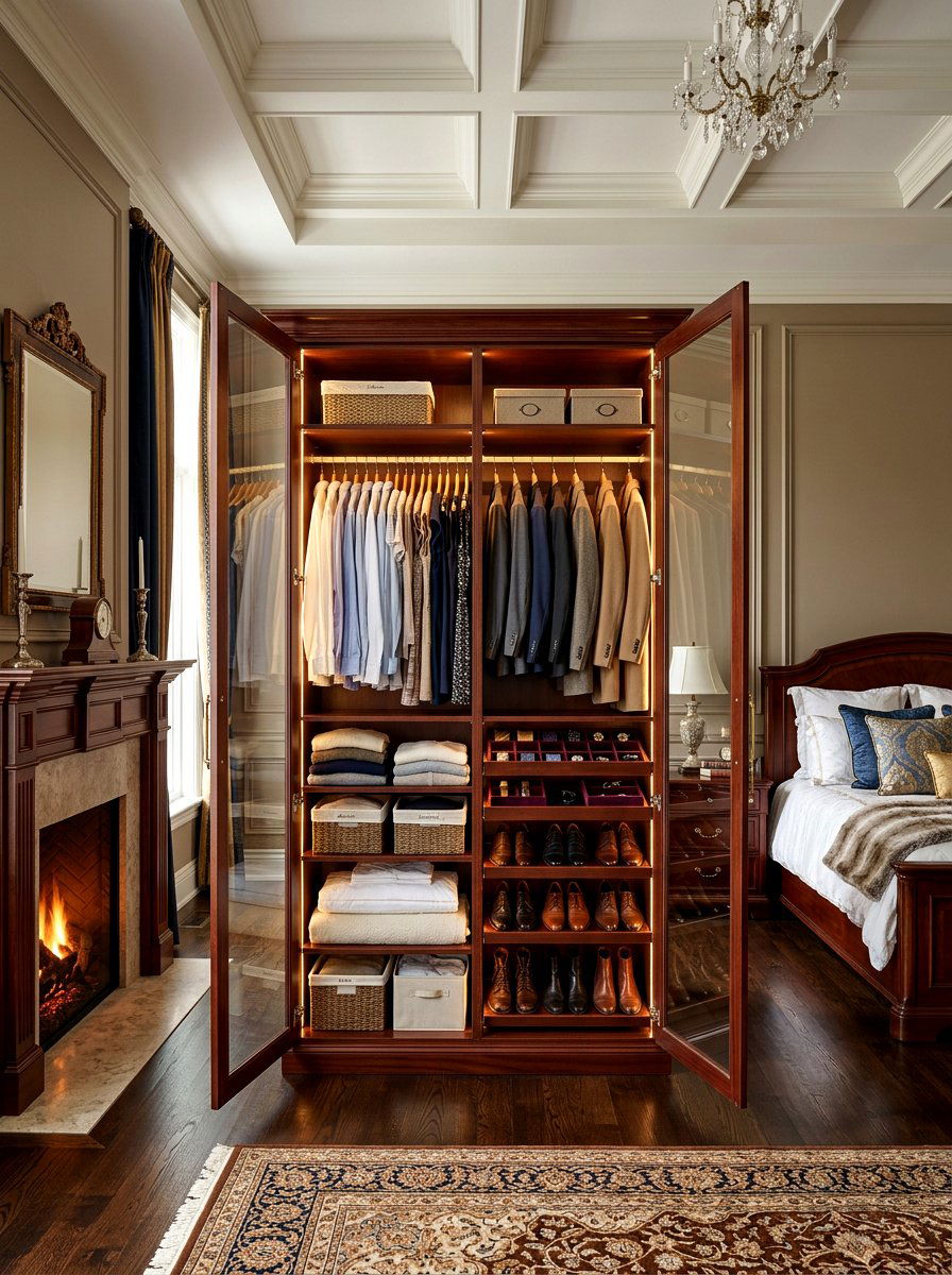 Double door glass closet - 30 glass front closet ideas