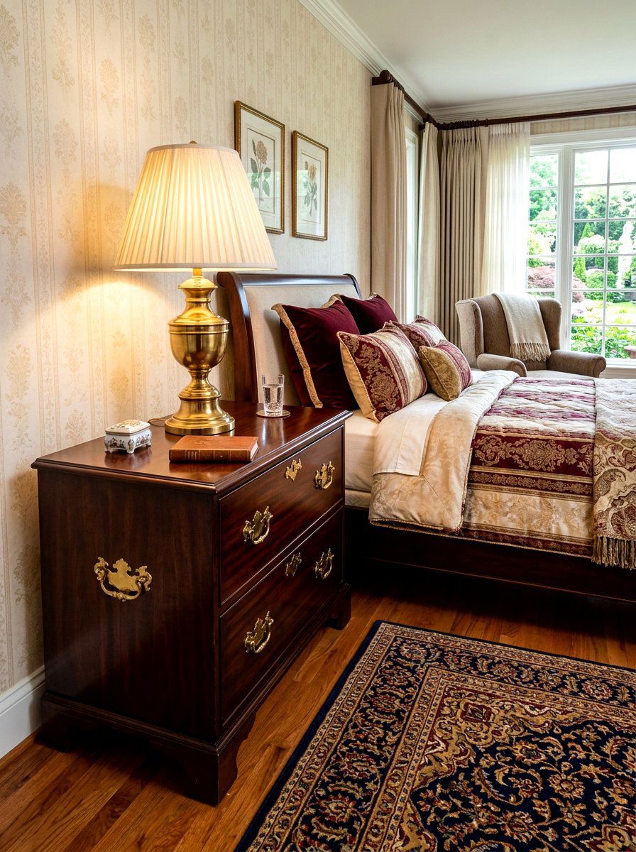 Double drawer storage chest - 30 guest room nightstand ideas