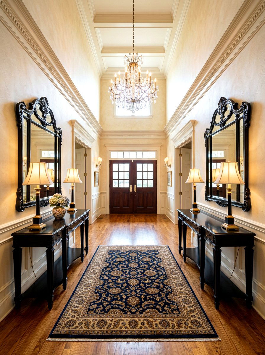 Double entryway mirrors - 30 entry mirror ideas