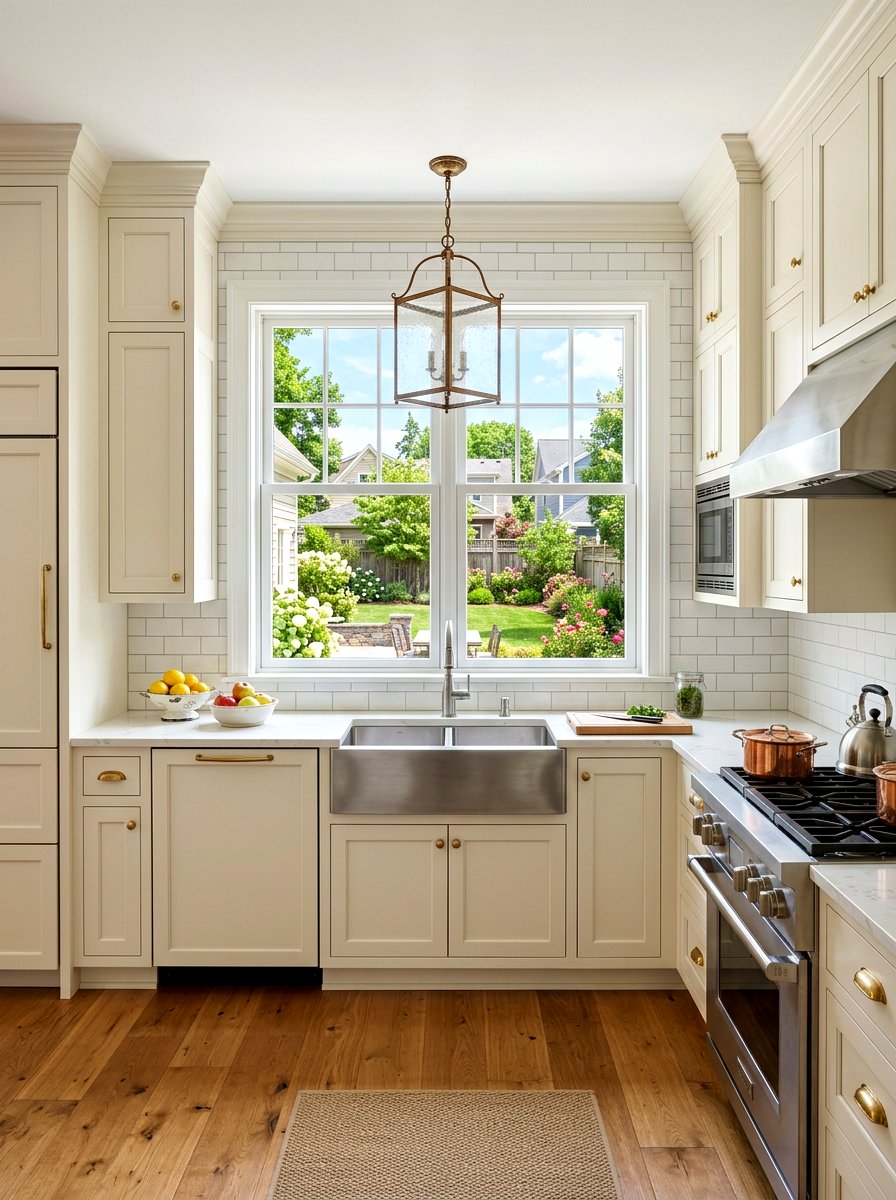 Double hung window over sink - 30 sink window kitchen ideas