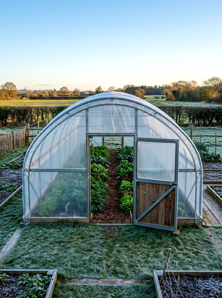 Double layered hoop house - 30 hoop house garden ideas